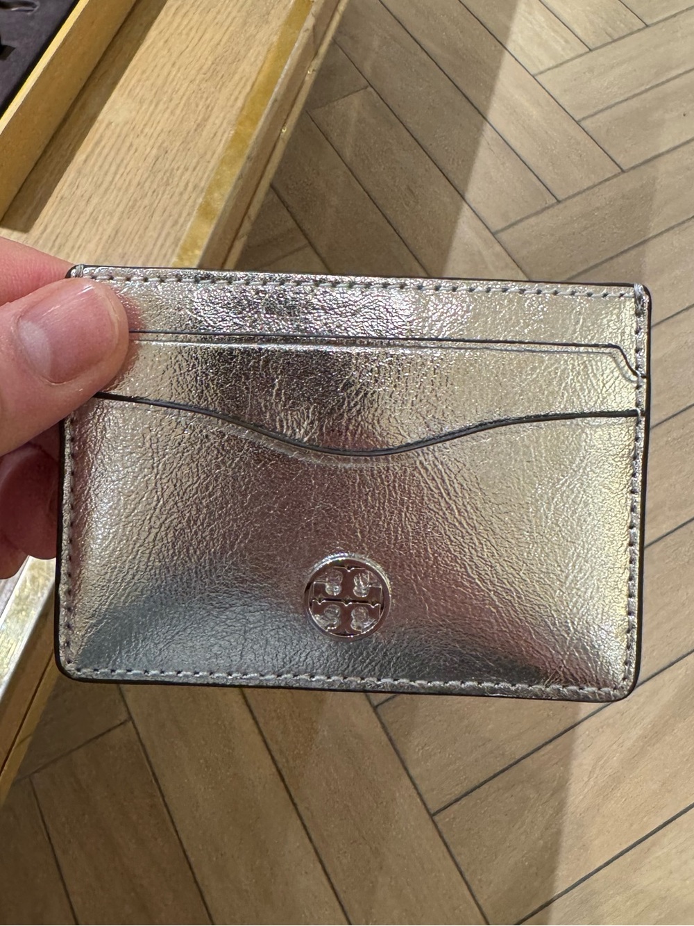 Tory Burch Emerson Flat Card Case and Holder Wallet-Red